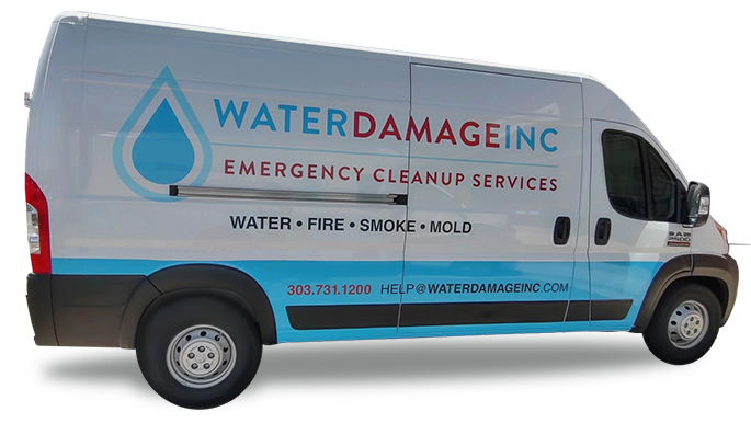 Water damage restoration service vehicle ready for emergency deployment